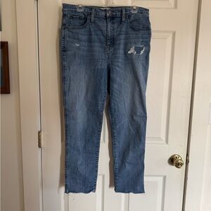 Madewell Stovepipe Blue Jeans